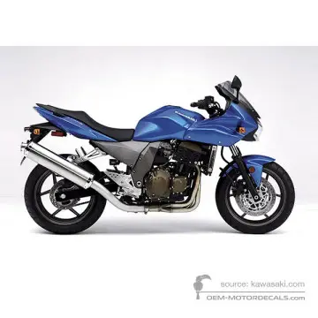 Kawasaki Z750S 2005 - Blu - Candy Plasma Blue