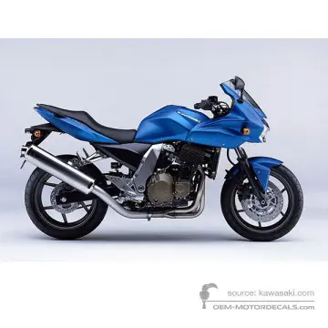 Kawasaki Z750S 2006 - Niebieski - Candy Flat Raw Plasma Blue