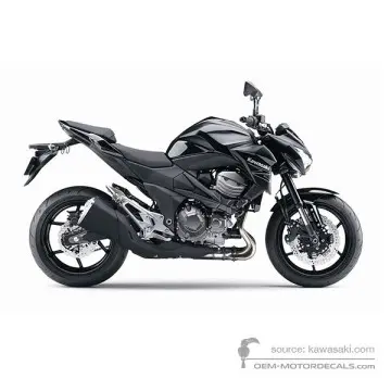 Kawasaki Z800 2013 - Ebony E Version - Flat Ebony