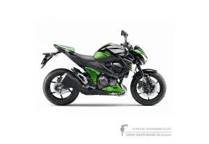 Naklejki do Kawasaki Z800 2013 - Zielony • Kawasaki Naklejki OEM