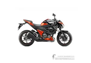 Decals for Kawasaki Z800 2014 - Orange • Kawasaki OEM Decals