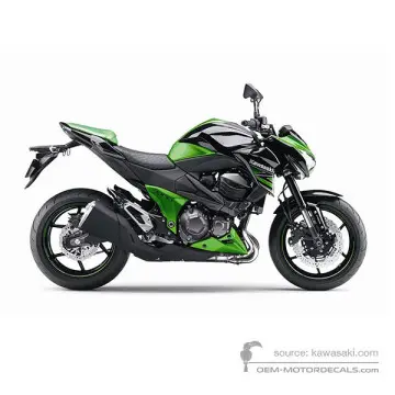 Kawasaki Z800 2014 - Zielony - Candy Flat Blazed Green