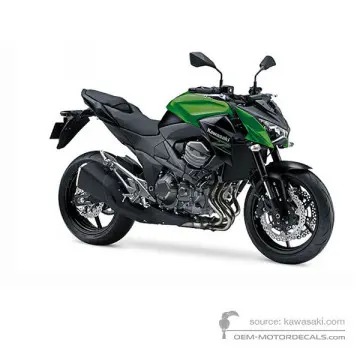 Kawasaki Z800 2014 - Zielony E Version - Candy Flat Blazed Green