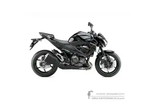 Decals for Kawasaki Z800 2014 - Black • Kawasaki OEM Decals