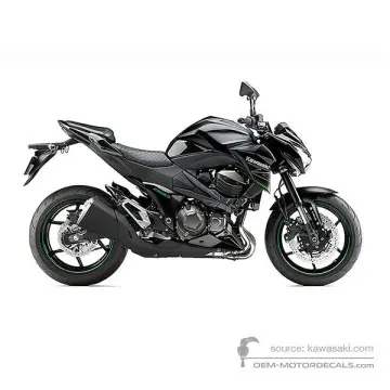 Kawasaki Z800 2014 - Negro - Metallic Spark Black