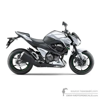 Kawasaki Z800 2015 - Weiss - Pearl Stardust White