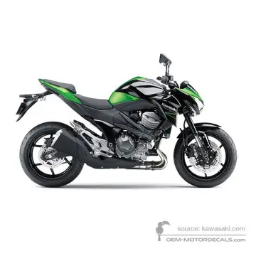 Kawasaki Z800 2015 - Zielono Czarny E Version - Candy Flat Blazed Green