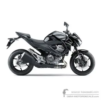 Kawasaki Z800 2015 - Negro E Version - Metallic Spark Black