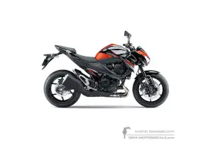 Decals for Kawasaki Z800 2016 - Orange • Kawasaki OEM Decals