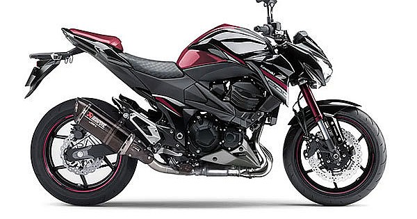 DI Z-100 0U 黒赤 DEMO OEM Decals Kawasaki Z800 2016 - Red • Original Stickers
