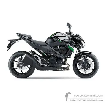 Kawasaki Z800 2016 - Ebony - Metallic Spark Black
