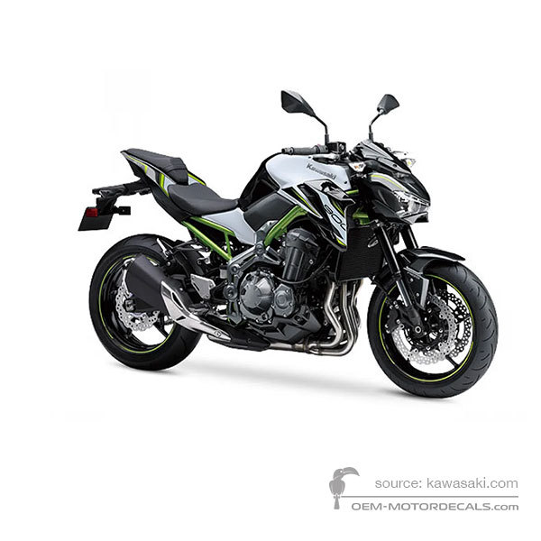 Naklejki do Kawasaki Z900 2019 - Biały • Kawasaki Naklejki OEM