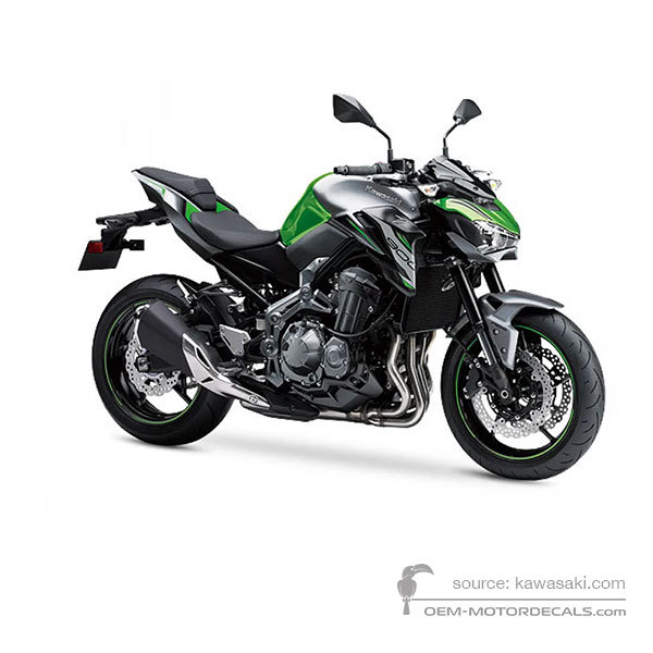 Autocollants pour Kawasaki Z900 2019 - Vert • Kawasaki Autocollants OEM