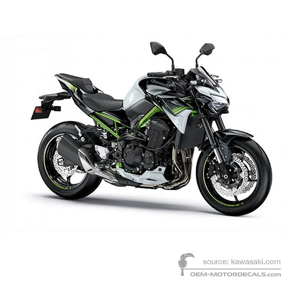 Decals for Kawasaki Z900 2020 - White • Kawasaki OEM Decals