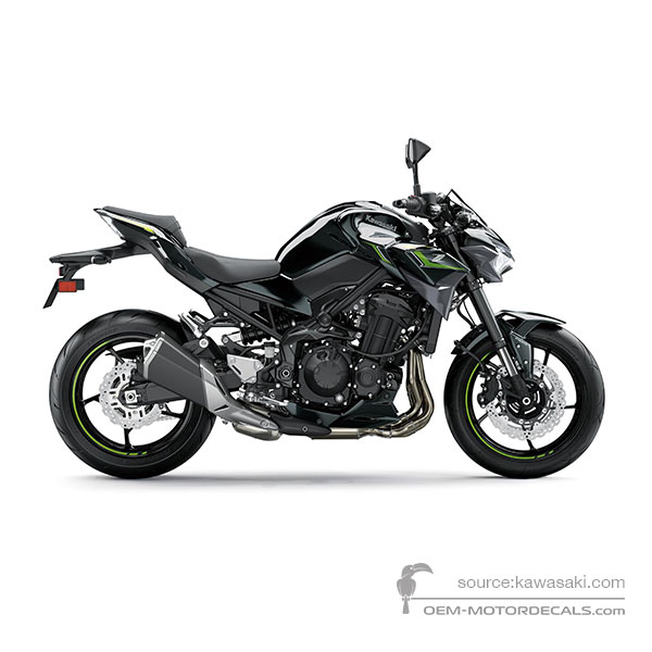 Decals for Kawasaki Z900 2024 - Black • Kawasaki OEM Decals