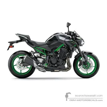 Kawasaki Z900 | ZR900 2024 - Metallic Matte Graphene Steel Gray