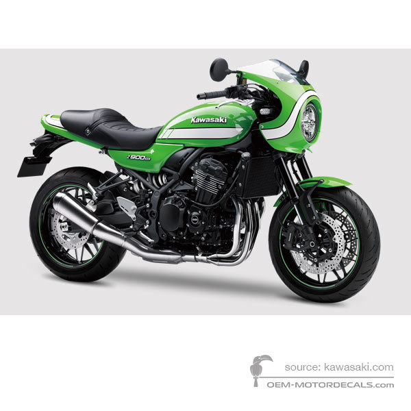 Pegatinas para Kawasaki Z900RS CAFE 2019 - Verde • Kawasaki Pegatinas OEM