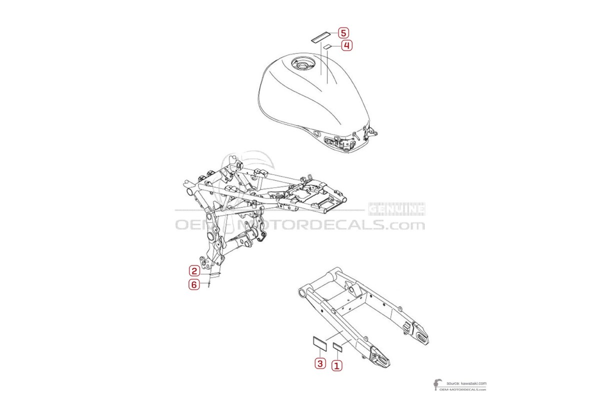 Decals for Kawasaki Z900RS - Caution labels • Kawasaki OEM Decals