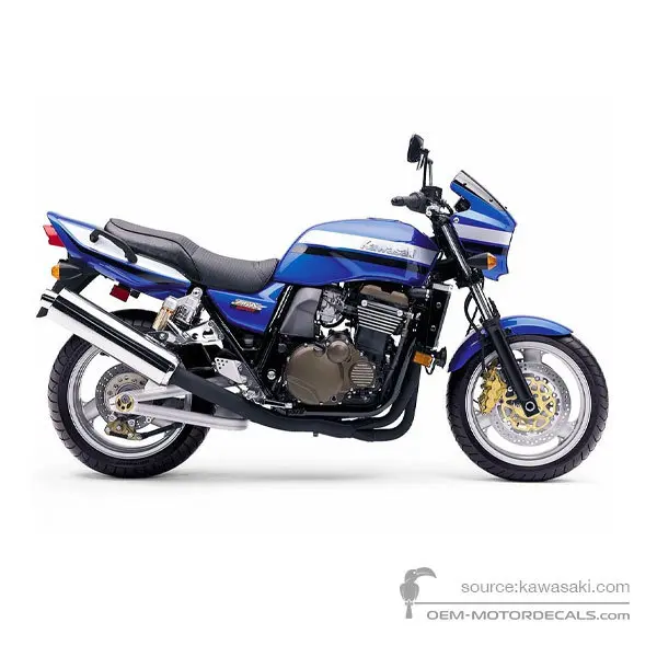 Kawasaki ZRX1200R 2003 - Blu - Candy Lightning Blue / Ebony