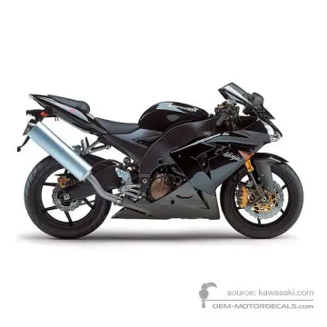 Kawasaki ZX10R 2005 - Negro - Metallic Spark Black