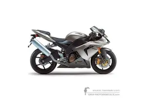 Aufkleber für Kawasaki ZX10R 2005 - Titan • Kawasaki OEM-Aufkleber