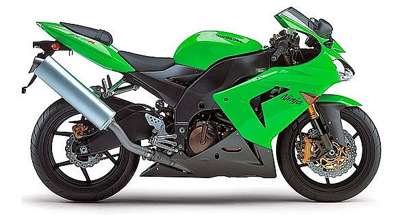 OEM Decals Kawasaki ZX10R 2005 - Green • Original Stickers