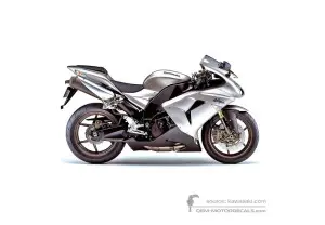 Pegatinas para Kawasaki ZX10R 2006 - Titanio • Kawasaki Pegatinas OEM