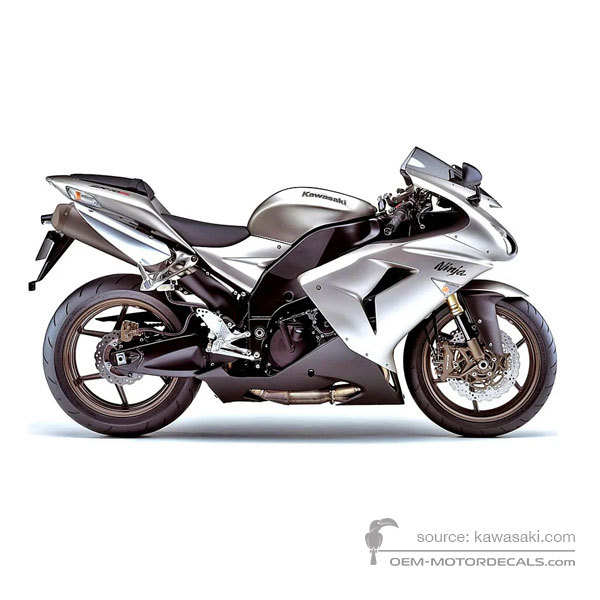 Aufkleber für Kawasaki ZX10R 2006 - Titan • Kawasaki OEM-Aufkleber