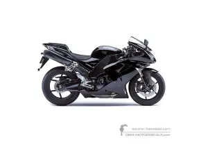 Decals for Kawasaki ZX10R 2007 - Black • Kawasaki OEM Decals