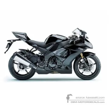 Kawasaki ZX10R 2008 - Czarny - Metallic Diablo Black
