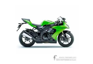 Aufkleber für Kawasaki ZX10R 2008 - Grün • Kawasaki OEM-Aufkleber