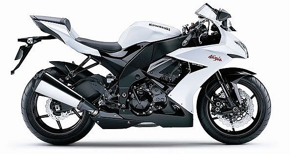 OEM Decals Kawasaki ZX10R 2009 - White • Original Stickers