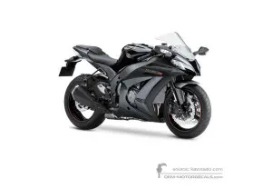Aufkleber für Kawasaki ZX10R 2012 - Schwarz • Kawasaki OEM-Aufkleber