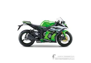 Aufkleber für Kawasaki ZX10R 2015 - Grün • Kawasaki OEM-Aufkleber