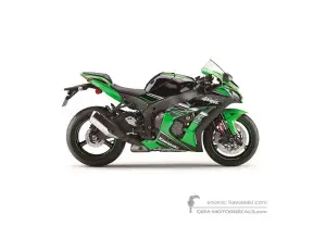 Aufkleber für Kawasaki ZX10R 2016 - Grün • Kawasaki OEM-Aufkleber