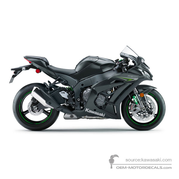 Aufkleber für Kawasaki ZX10R 2016 - Schwarz • Kawasaki OEM-Aufkleber