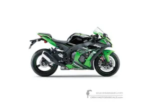 Aufkleber für Kawasaki ZX10R 2017 - Grün • Kawasaki OEM-Aufkleber