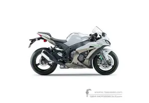 Pegatinas para Kawasaki ZX10R 2017 - Blanco • Kawasaki Pegatinas OEM