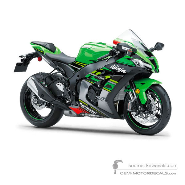 Aufkleber für Kawasaki ZX10R 2019 - Grün • Kawasaki OEM-Aufkleber