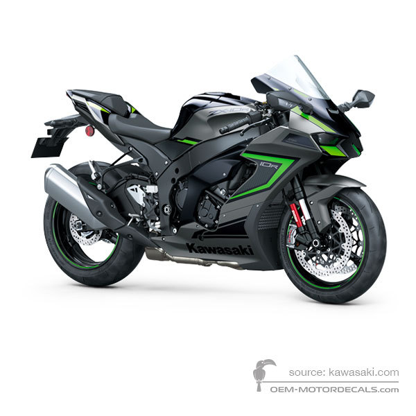 Decals for Kawasaki ZX10R 2022 - Black • Kawasaki OEM Decals