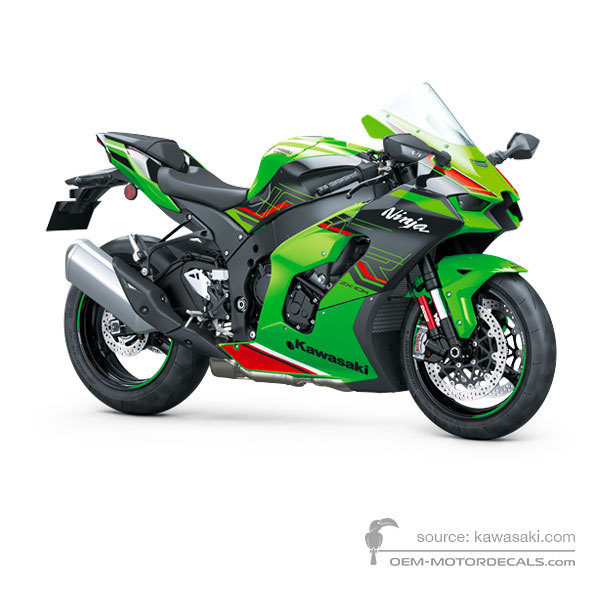 Aufkleber für Kawasaki ZX10R 2023 - Grün • Kawasaki OEM-Aufkleber