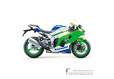 Autocollants pour Kawasaki ZX10R Anniversary Edition 2024 - Bleu Blanc • Kawasaki Autocollants OEM