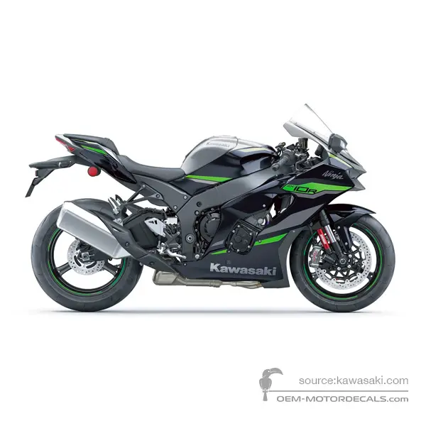 Kawasaki ZX10R 2024 - Gray - Metallic Graphite Gray / Metallic Diablo Black
