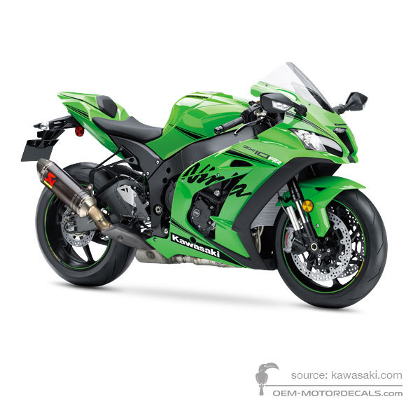 Decals for Kawasaki ZX10RR 2019 - Green • Kawasaki OEM Decals