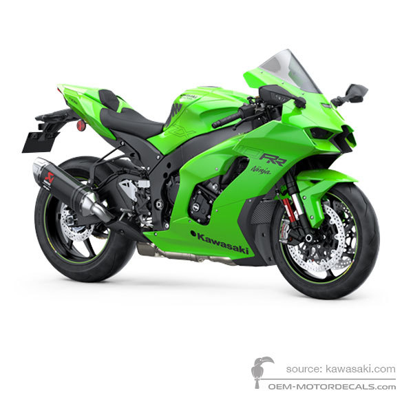 Aufkleber für Kawasaki ZX10RR 2023 - Grün • Kawasaki OEM-Aufkleber