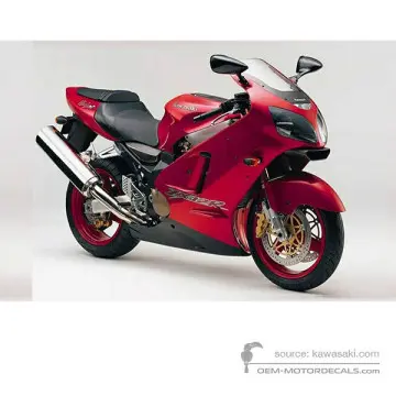 Kawasaki ZX12R 2000 - Czerwony - Candy Persimmon Red