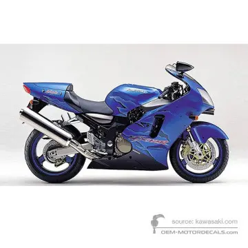 Kawasaki ZX12R 2001 - Bleu - Candy Lightning Blue