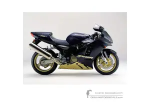 Decals for Kawasaki ZX12R 2002 - Black • Kawasaki OEM Decals