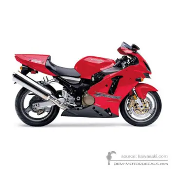 Kawasaki ZX12R 2002 - Rosso - Passion Red
