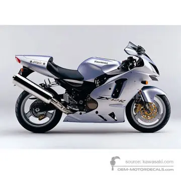 Kawasaki ZX12R 2003 - Plata - Moonlight Silver